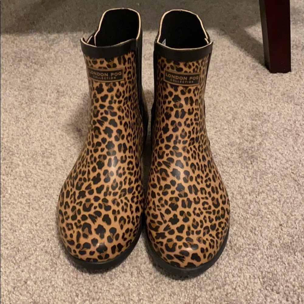 LAST CHANCE Animal Print Chelsea Boot Rain Boots